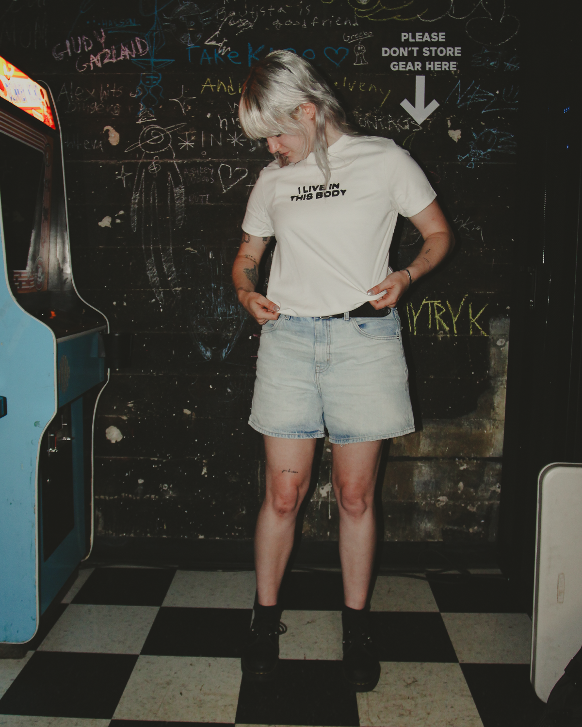I Live In This Body Vintage Tee